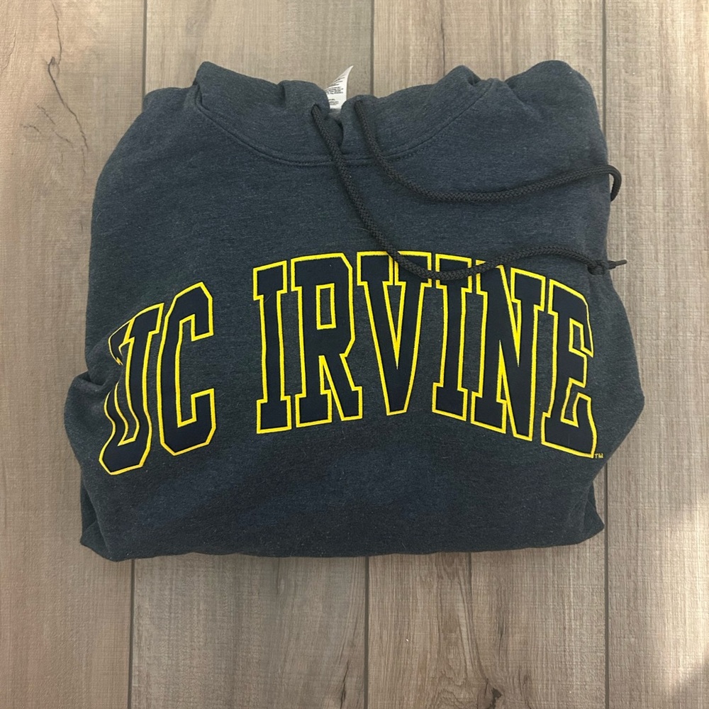 Women’s UC Irvine Gray Yellow Hooded Sweatshirt - Size L